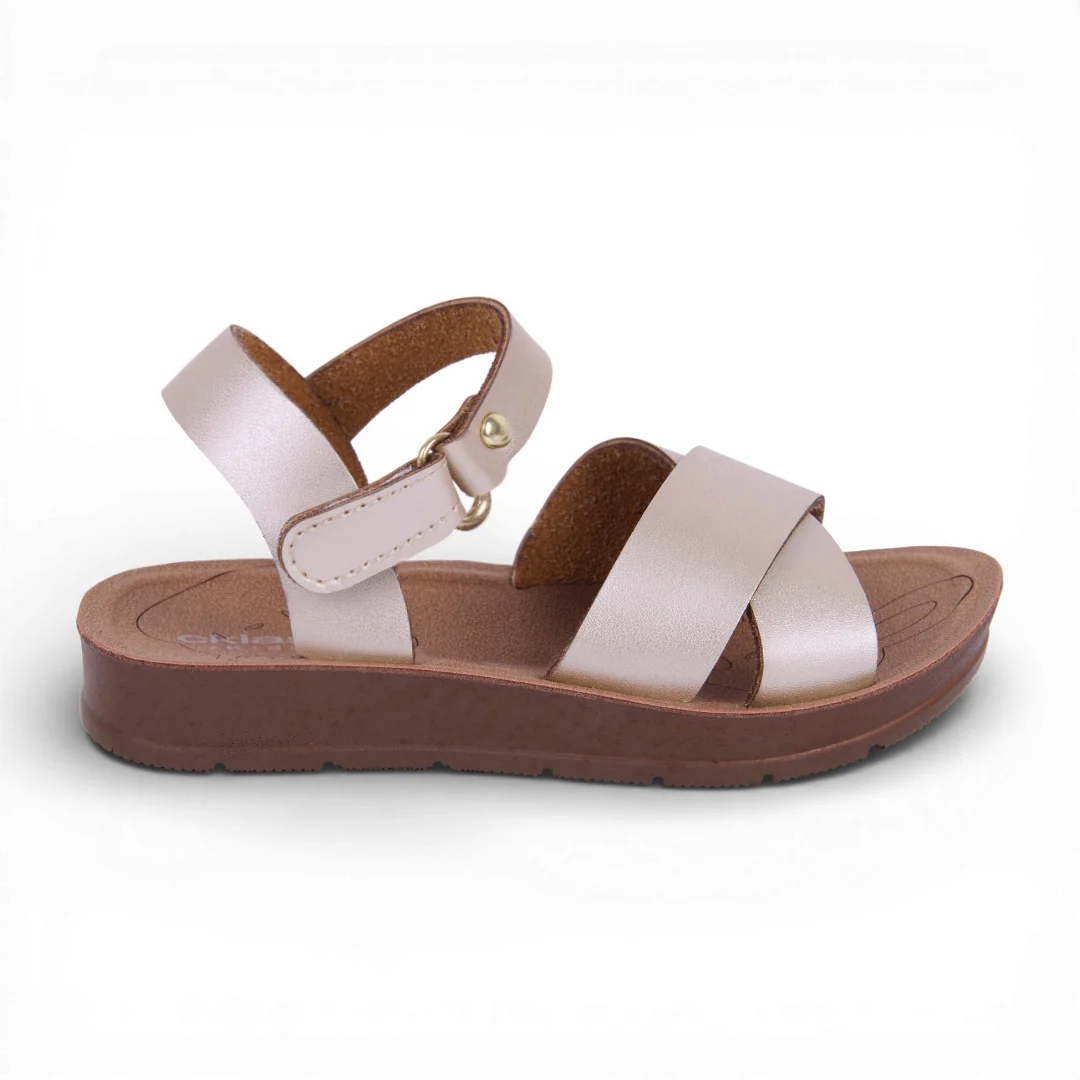 SANDALIA NIÑA TIRAS ROSA, ORO Y BLANCO 03940 - Image 6