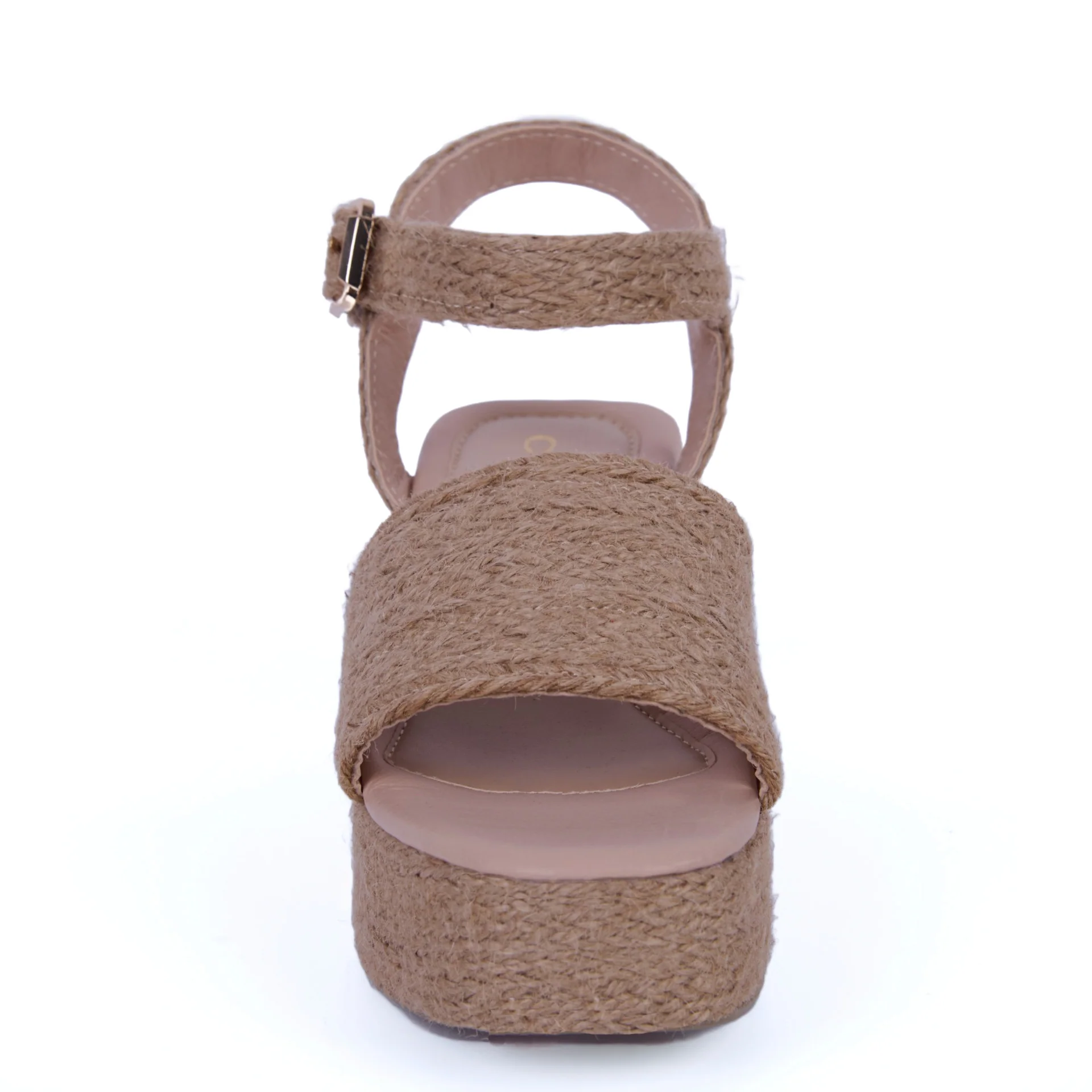 SANDALIA PLATAFORMA CORRIDA BEIGE CON PULSERA 08063 - Image 4