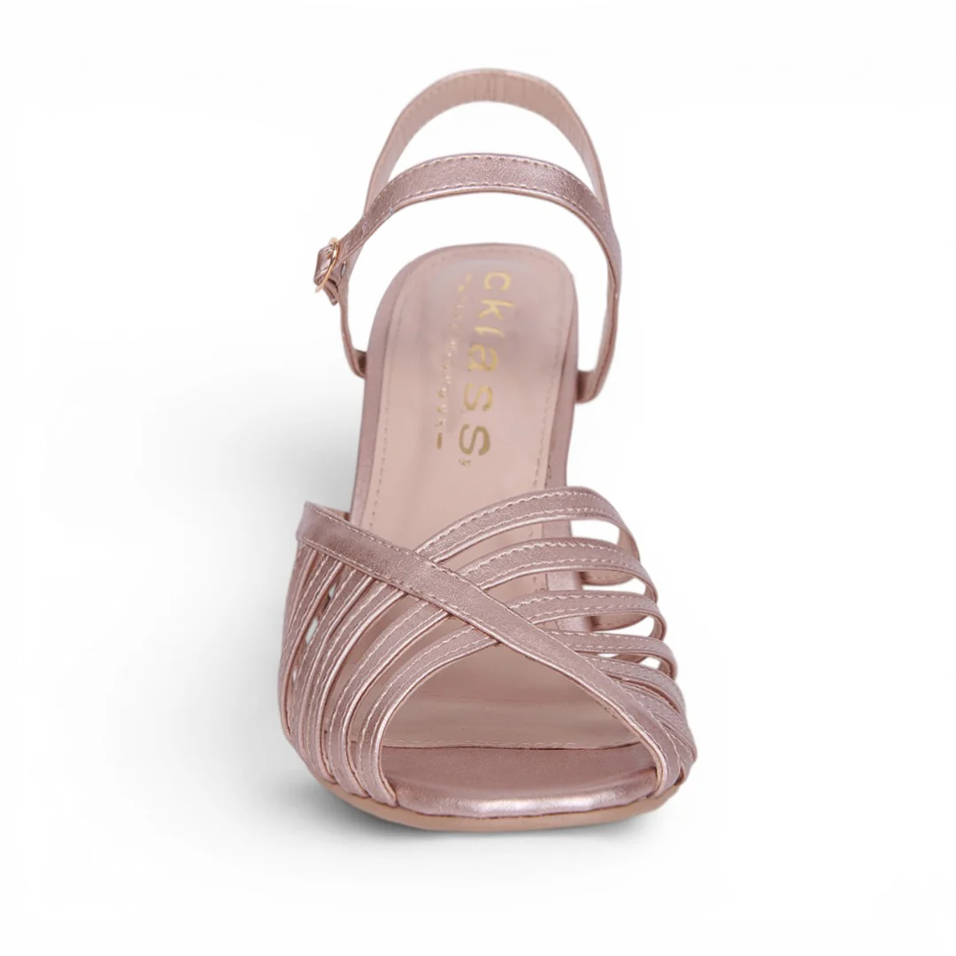SANDALIA TIRAS CRUZADAS ORO ROSADO 36822 - Image 3