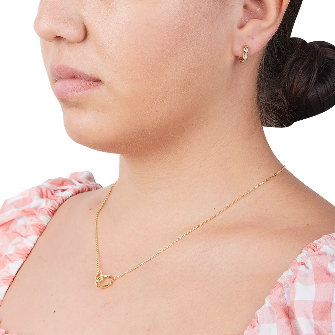 SET DE COLLAR DE ARO Y ARETES 88887 - Image 3