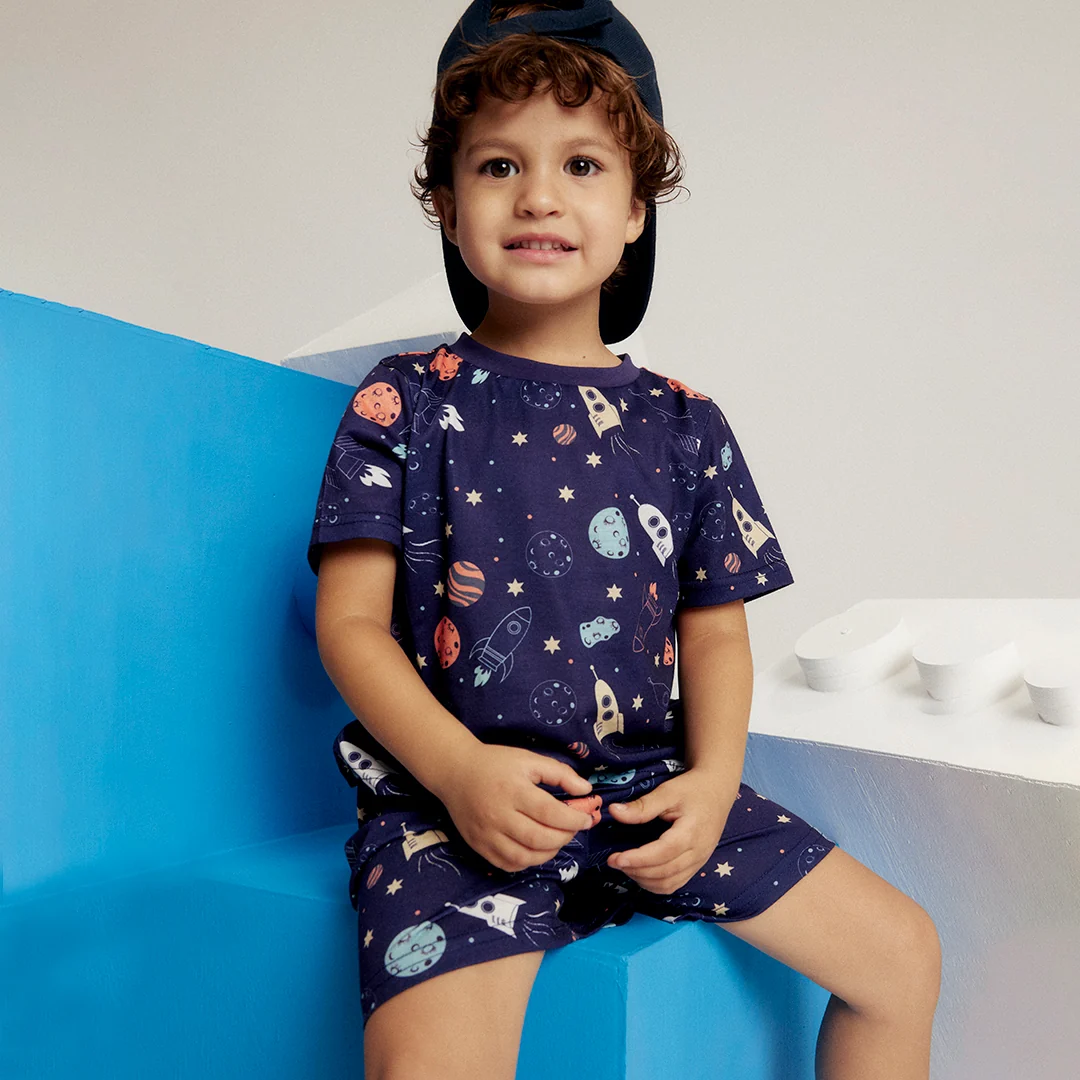 SET MULTICOLOR ESTAMPADO DE ASTRONAUTAS 92076 - Image 3