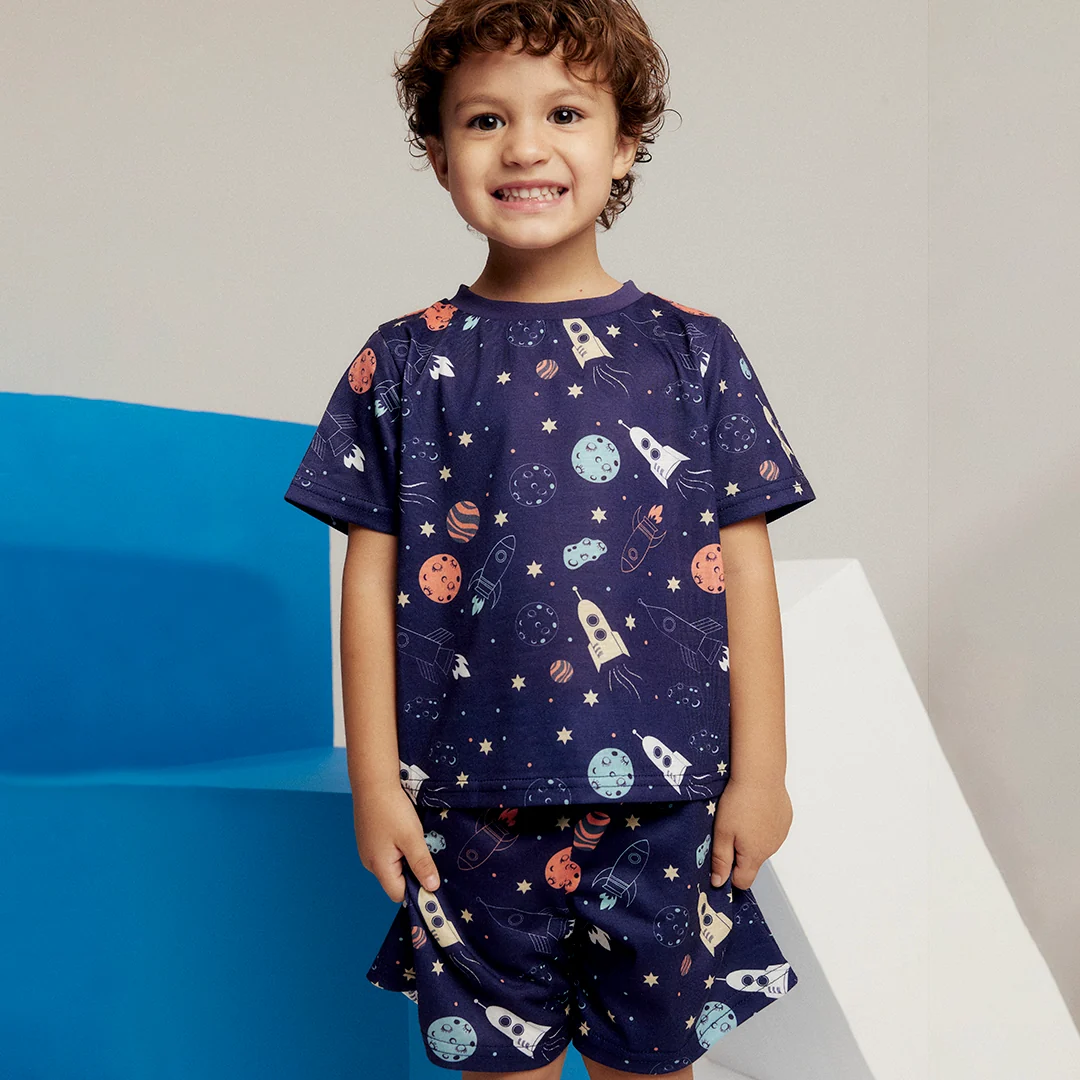 SET MULTICOLOR ESTAMPADO DE ASTRONAUTAS 92076 - Image 5