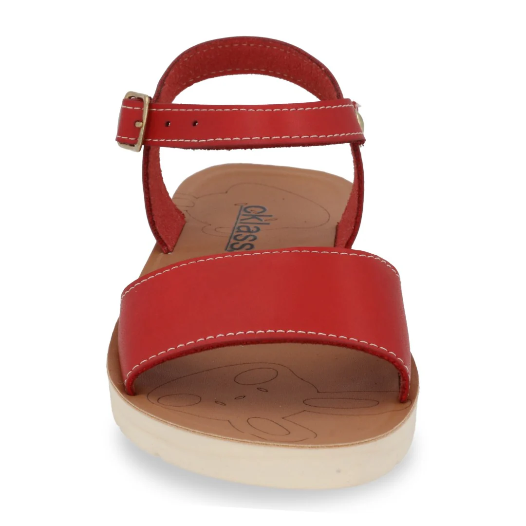SIX 492 SANDALIA CASUAL MARINO, MIEL Y ROJO - Image 6