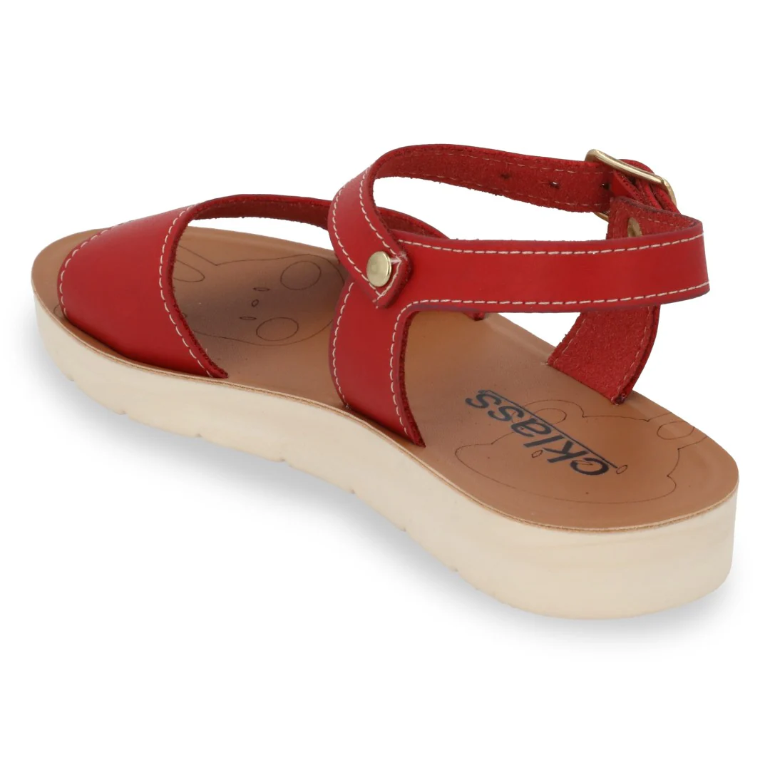 SIX 492 SANDALIA CASUAL MARINO, MIEL Y ROJO - Image 9