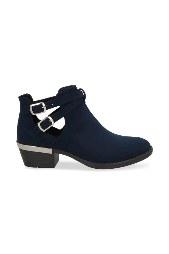 SIX DE BOTIN AZUL MIEL Y NEGRO CON HEBILLAS 76117 - Image 2