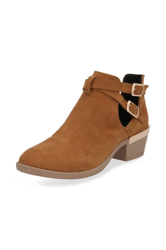 SIX DE BOTIN AZUL MIEL Y NEGRO CON HEBILLAS 76117 - Image 6