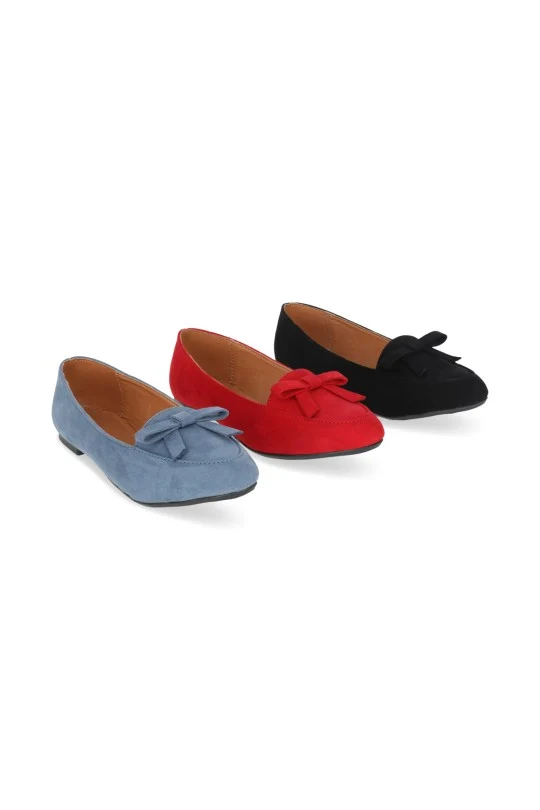 SIX PACK BALERINA PISO AZUL, ROJO Y NEGRO SIX486