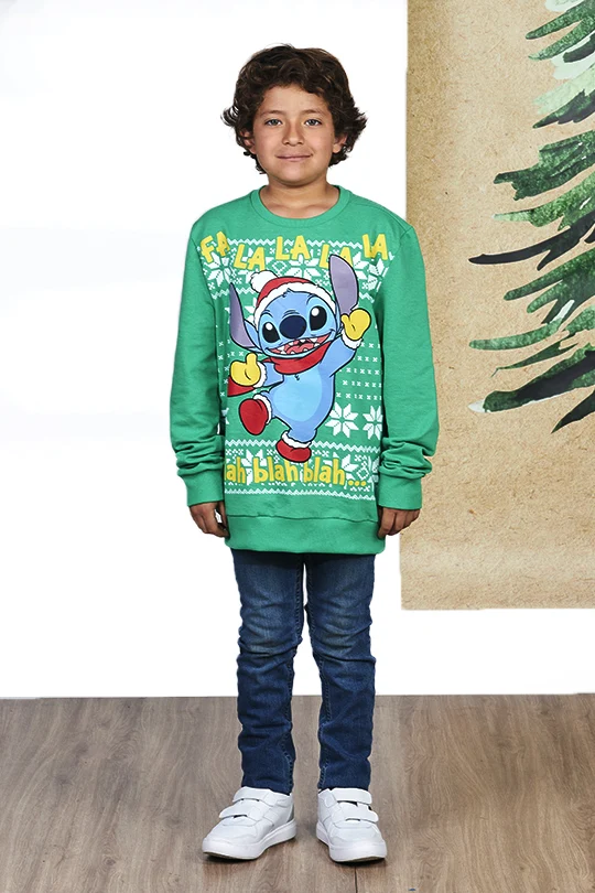 Sudadera Navideña Kids Unisex Stitch - Image 3