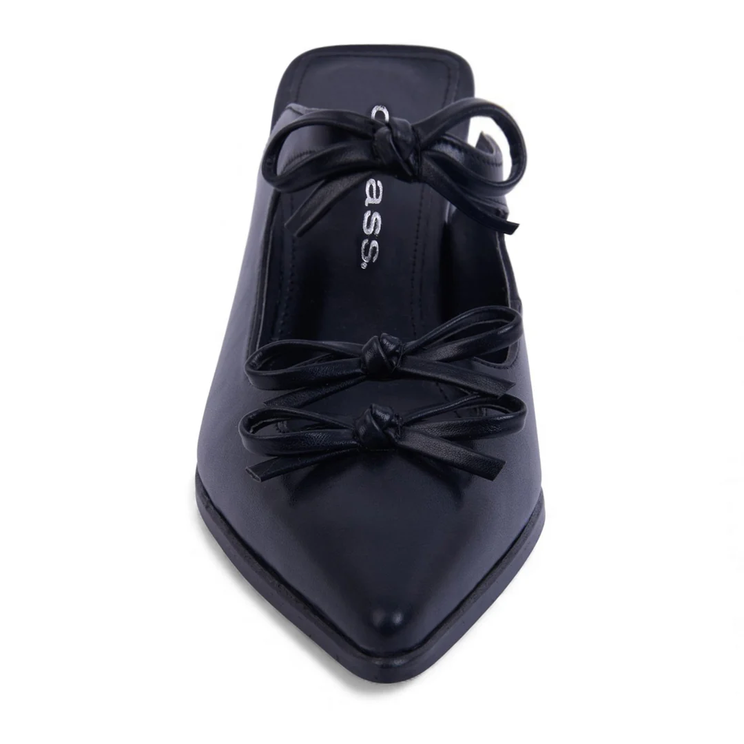 SUECO DE TACÓN NEGRO CON MOÑOS 24150 - Image 4