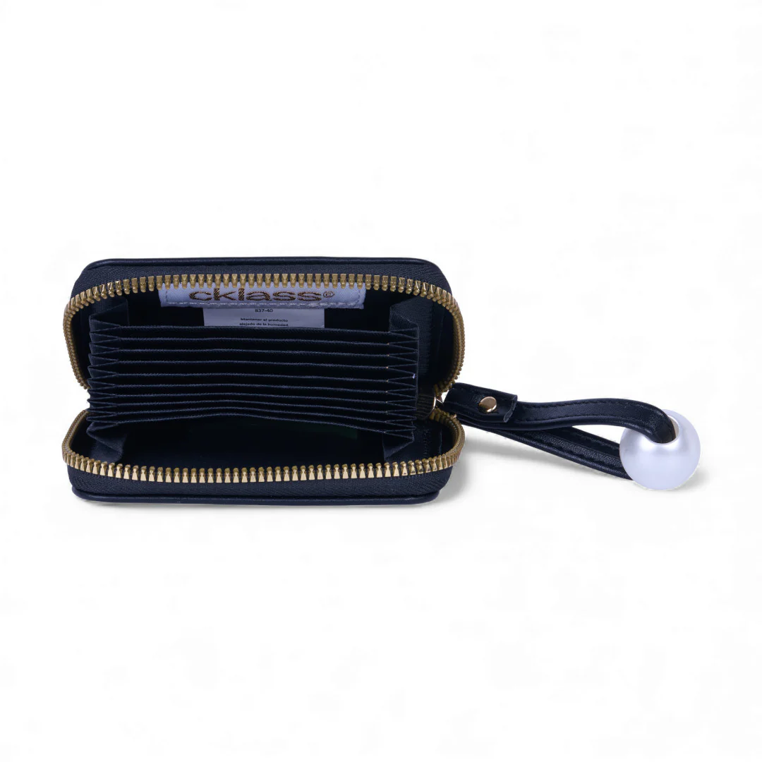 TARJETERO NEGRO CON PERLA BLANCA 83740 - Image 6