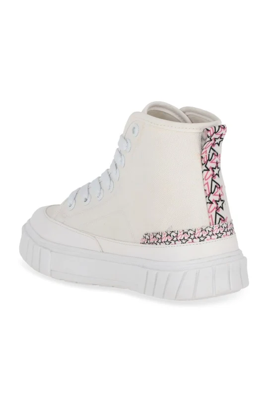 TENIS ABOTINADO BLANCO CON BORDADO 46775 - Image 3