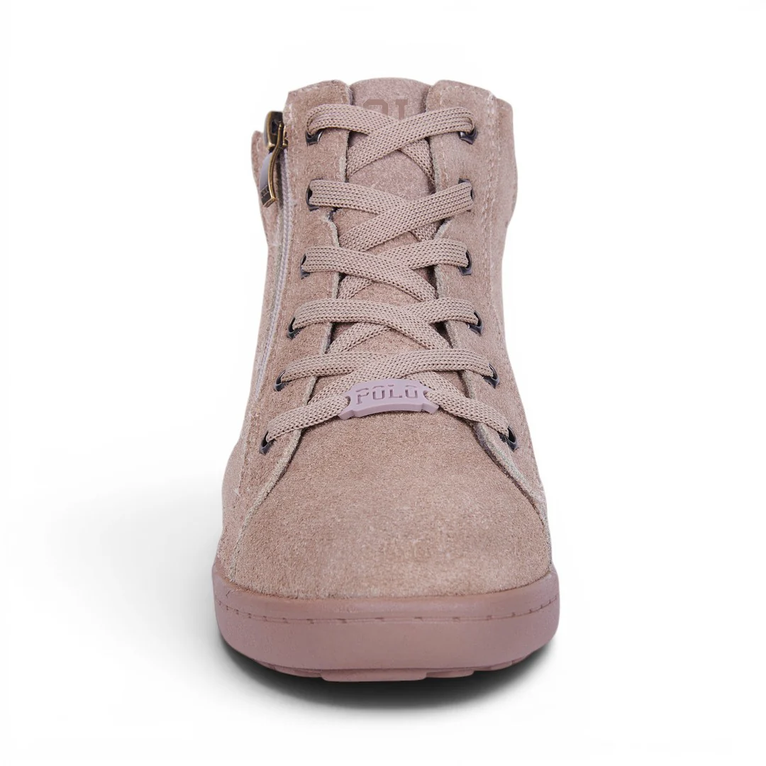 TENIS ABOTINADO POLO GAMUZA TAUPE 37940 - Image 3