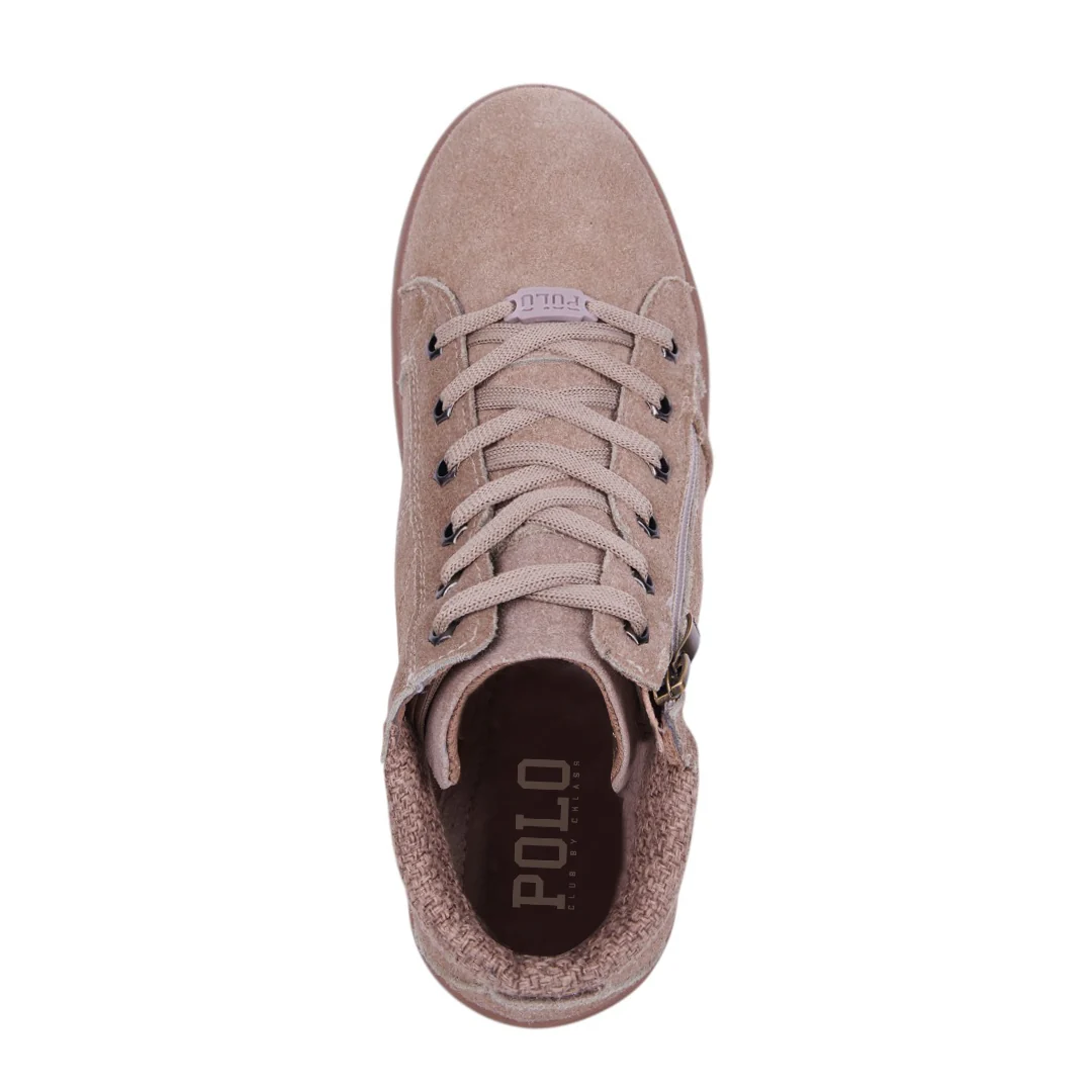 TENIS ABOTINADO POLO GAMUZA TAUPE 37940 - Image 5
