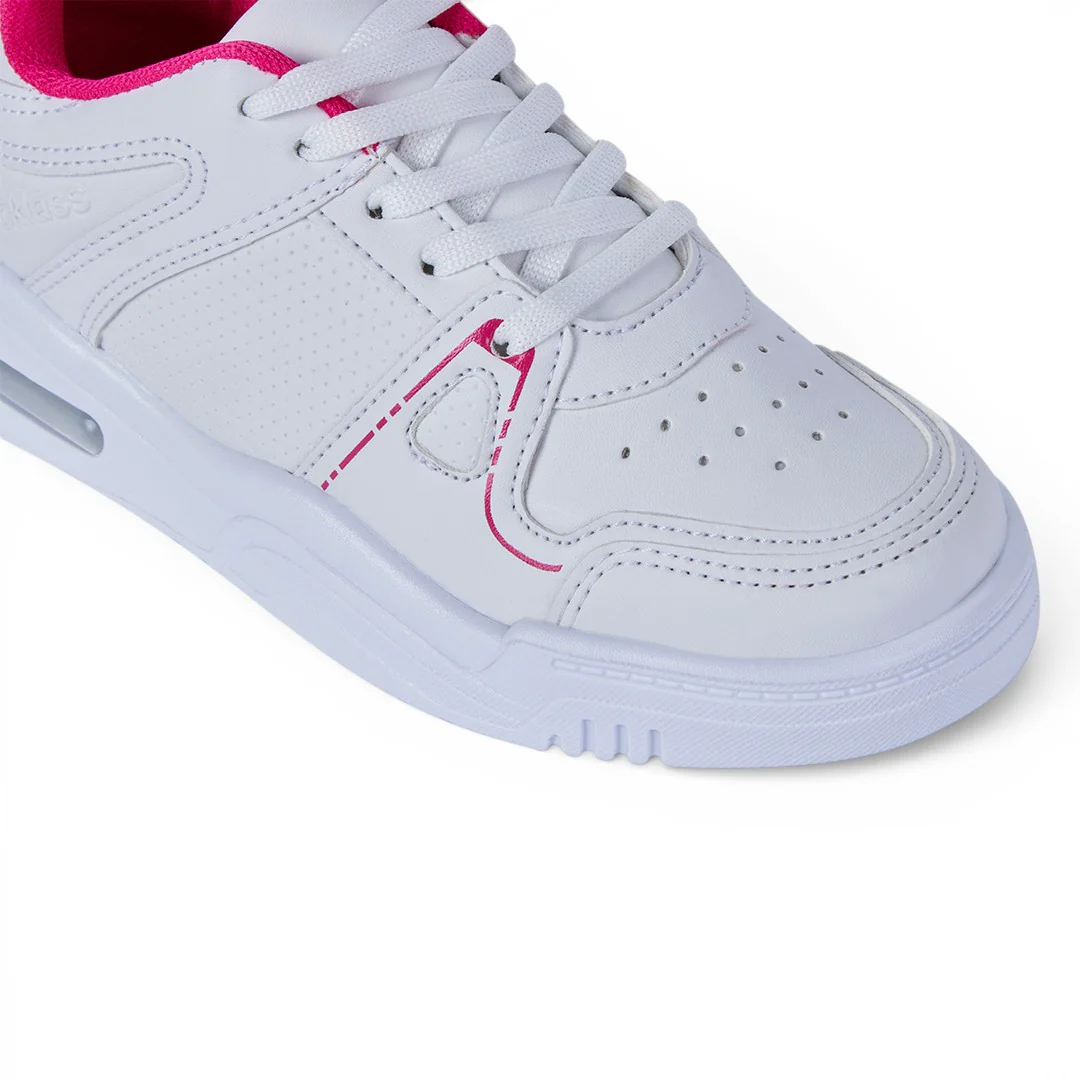 TENIS CASUAL AGUJETAS DETALLE ROSA BLANCO 03942 - Image 6