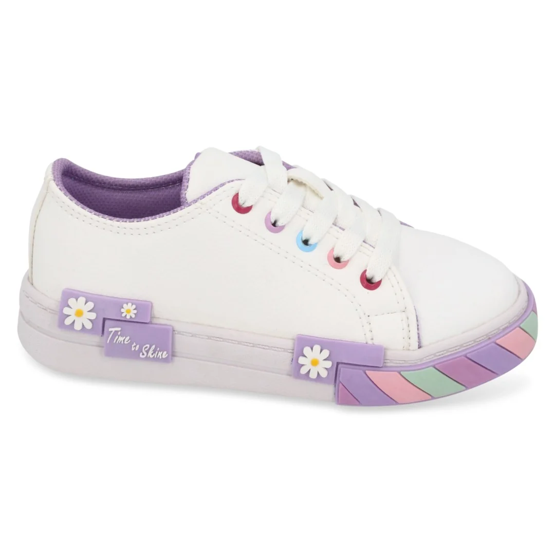 TENIS CASUAL BLANCO CON ADORNO 45703 - Image 2