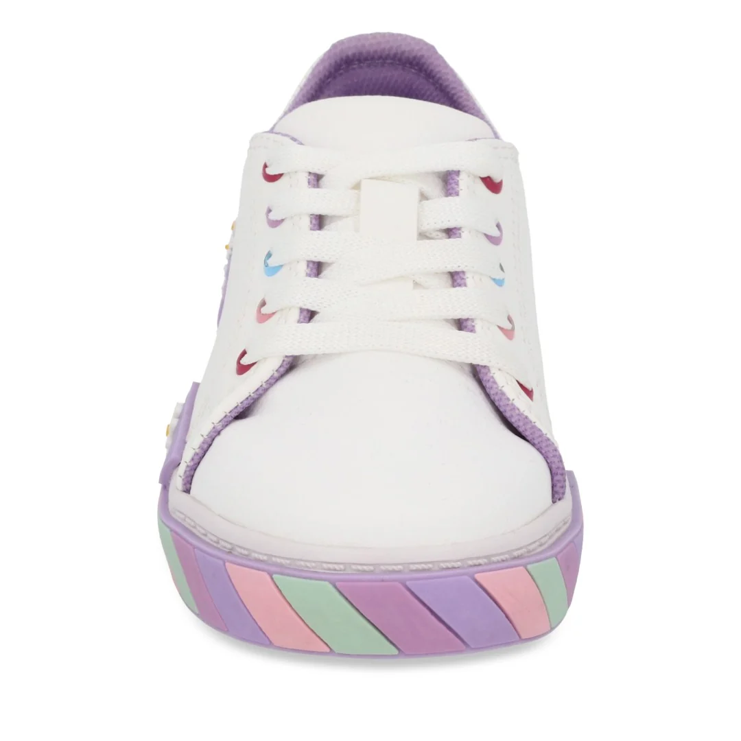 TENIS CASUAL BLANCO CON ADORNO 45703 - Image 4
