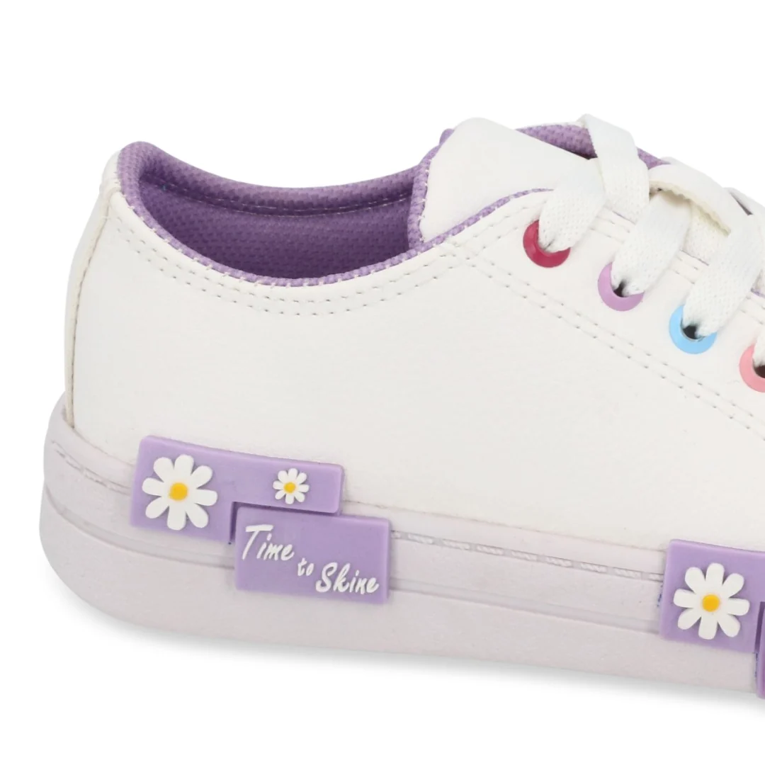 TENIS CASUAL BLANCO CON ADORNO 45703 - Image 6