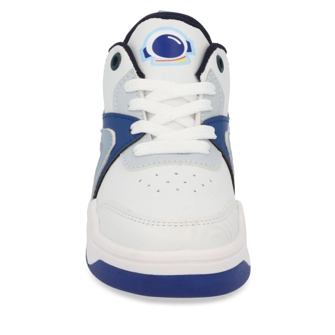 TENIS CASUAL BLANCO Y MARINO CON ADORNO DUO 717 - Image 5