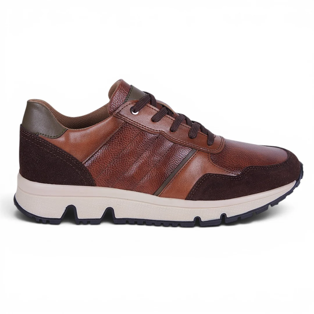 TENIS CASUAL CON DETALLES TEXTURIZADOS MIEL 12040 - Image 2