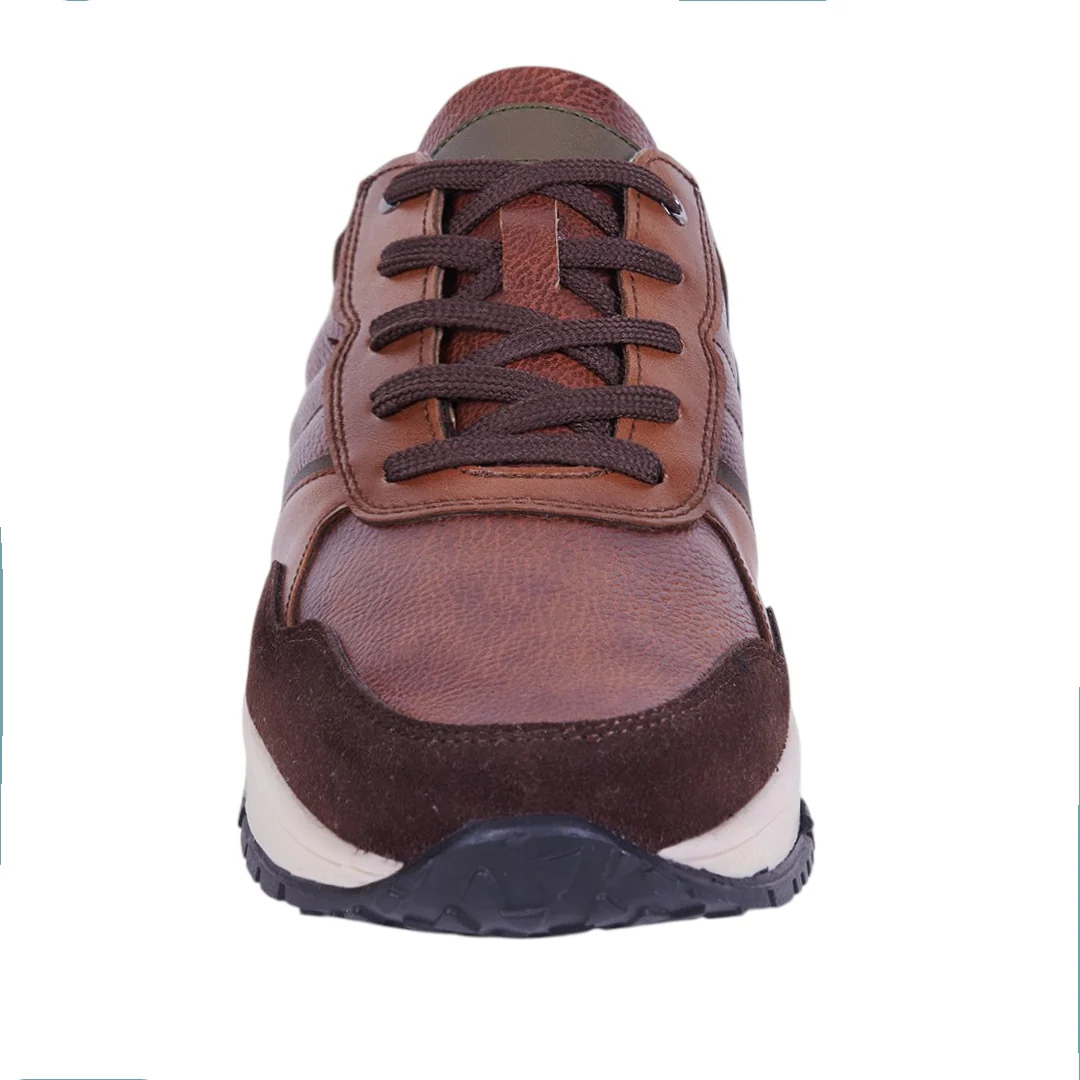 TENIS CASUAL CON DETALLES TEXTURIZADOS MIEL 12040 - Image 3