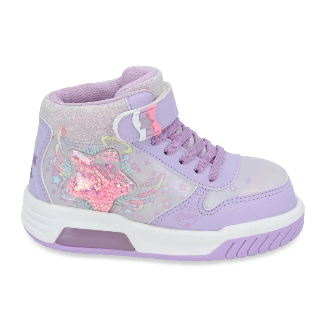 TENIS CASUAL LILA CON ADORNO 03889 - Image 2