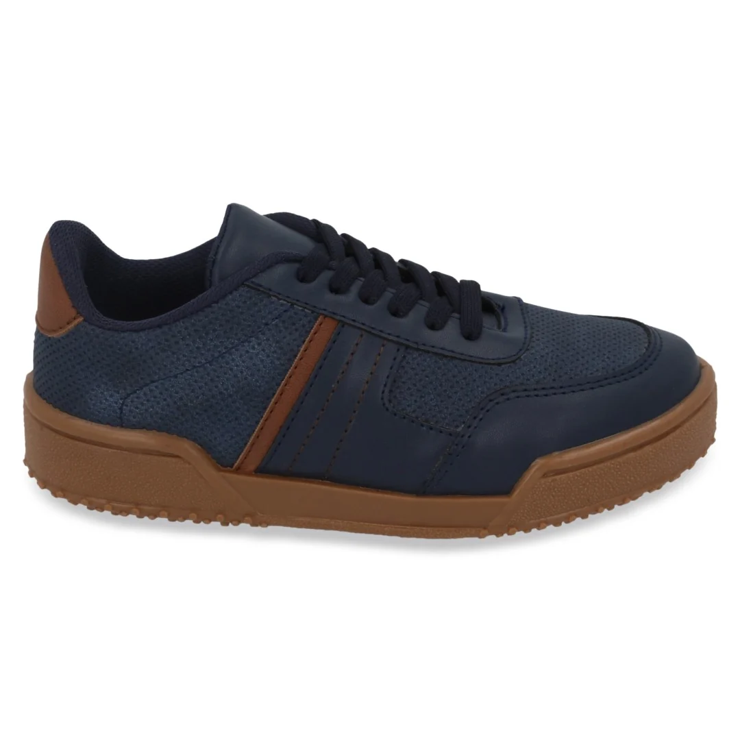 TENIS CASUAL MARINO Y MIEL DUO719 - Image 9