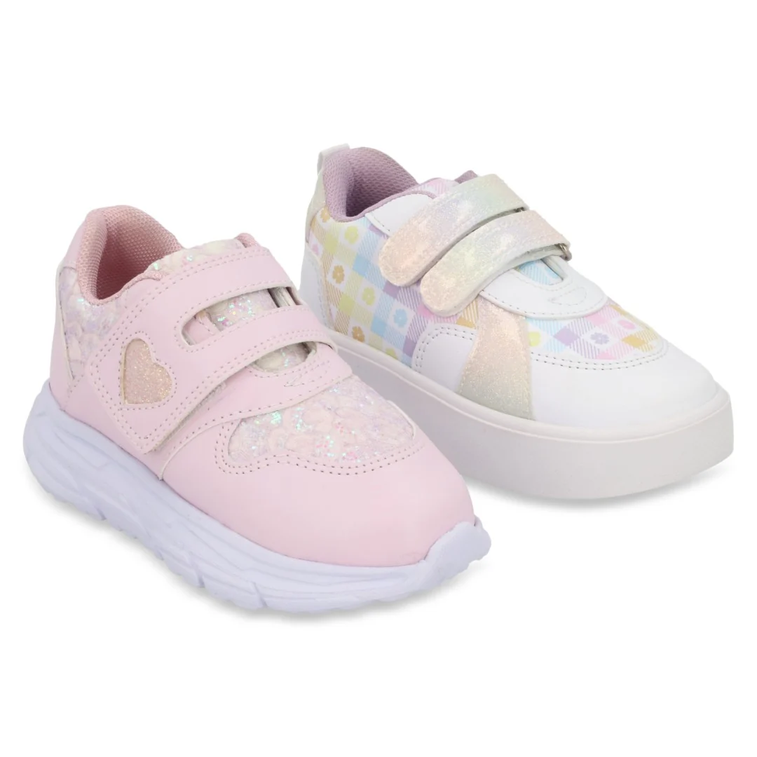 TENIS CASUAL MULTICOLOR Y DEPORTIVO ROSA DUO 706
