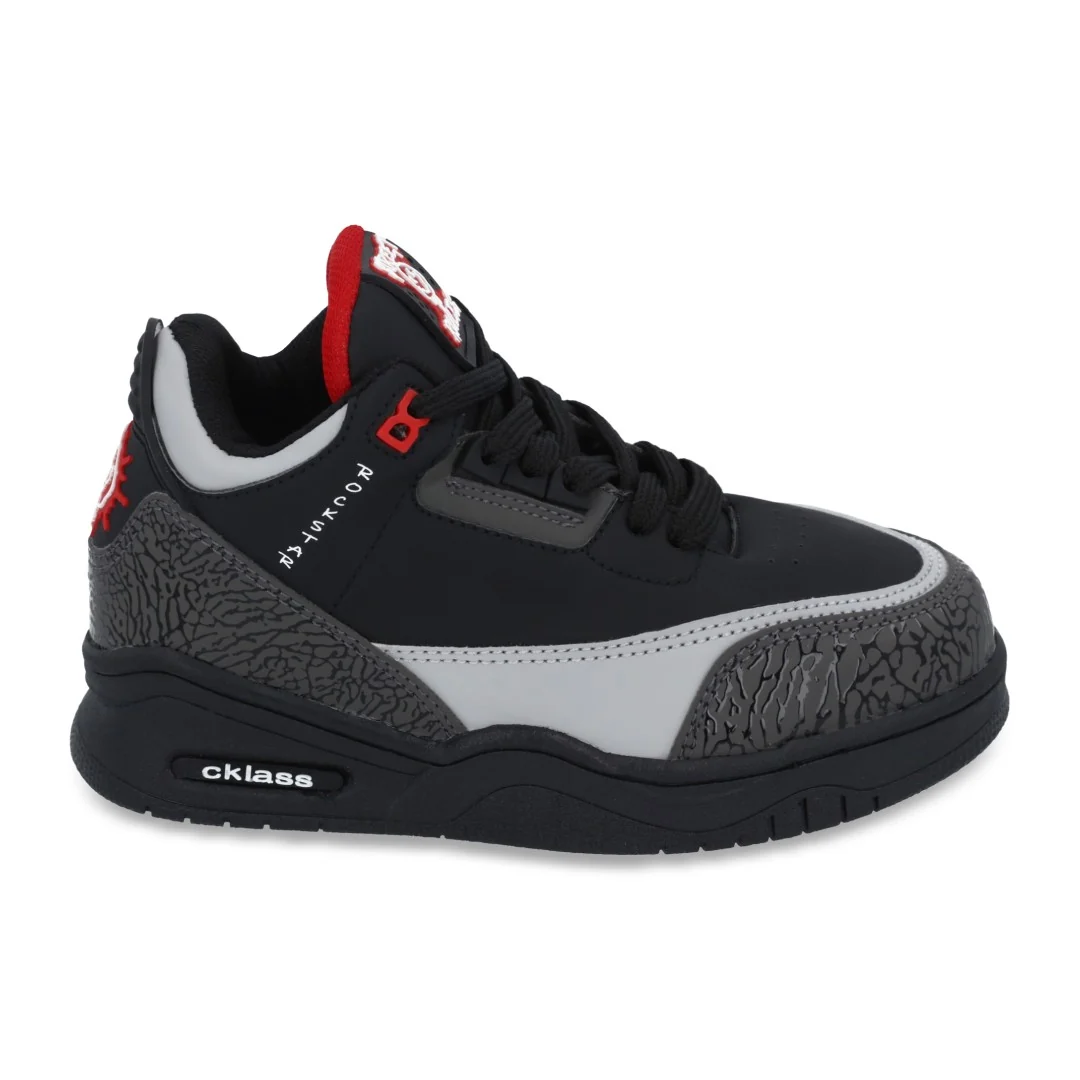 TENIS CASUAL NEGRO CON ADORNO 29610