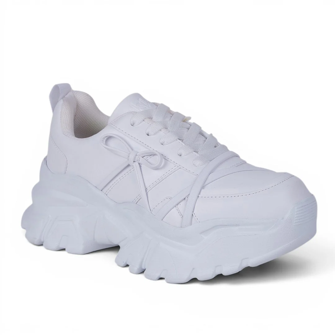 TENIS CHUNKY CON MOÑO BLANCO 20923