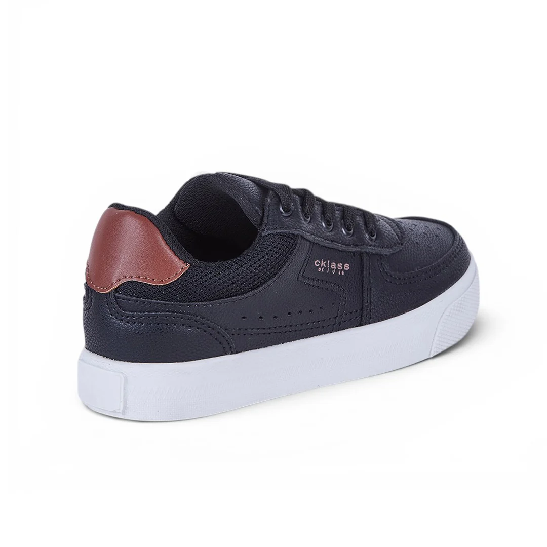 TENIS CON DETALLE LATERAL EN MALLA NEGRO 16116 - Image 3