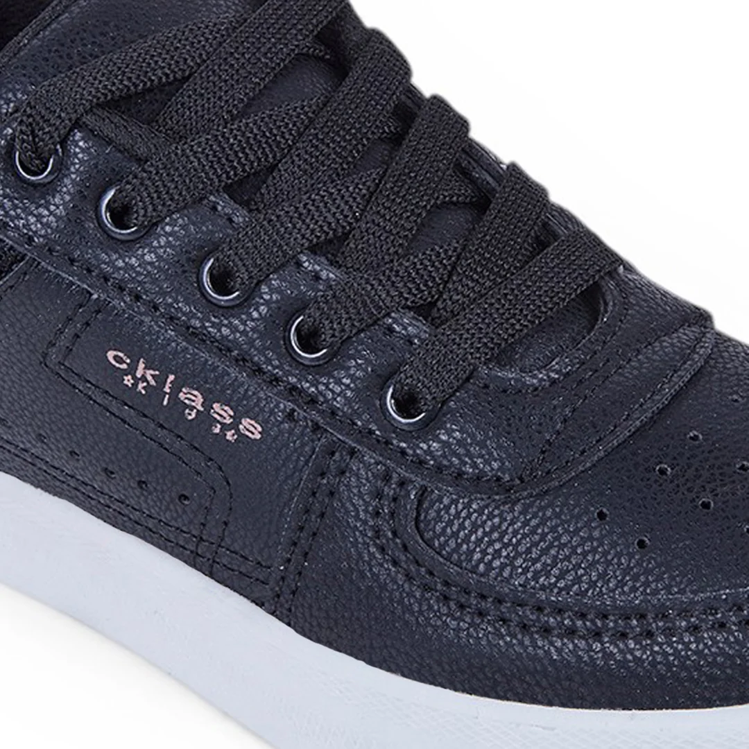 TENIS CON DETALLE LATERAL EN MALLA NEGRO 16116 - Image 4