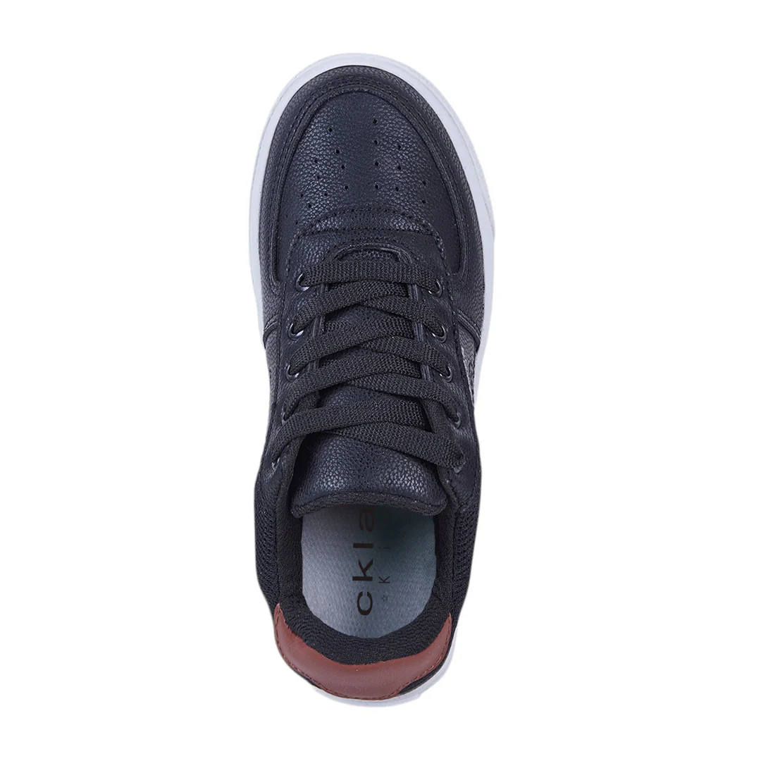 TENIS CON DETALLE LATERAL EN MALLA NEGRO 16116 - Image 5