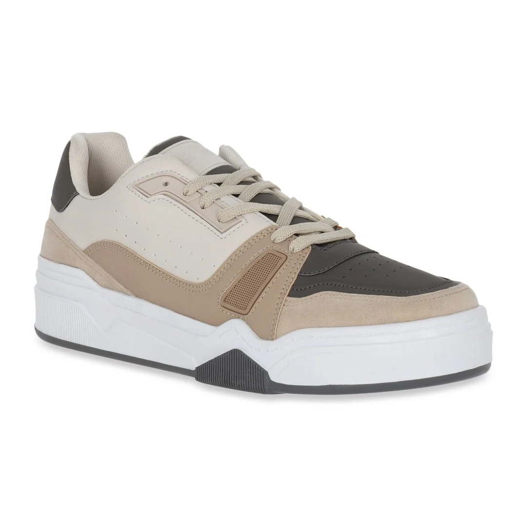 TENIS DE PISO BEIGE SINTÉTICO 52802
