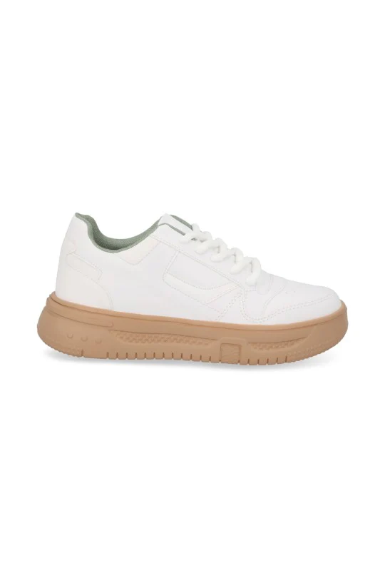 TENIS DE PISO BLANCO CON CINTAS 33821 - Image 2