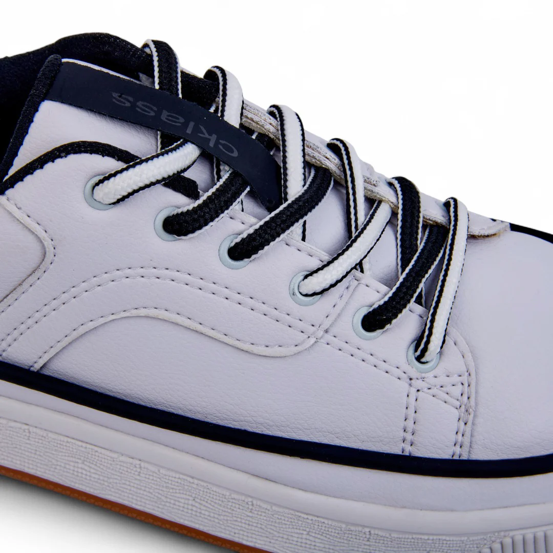 TENIS DE PISO BLANCO CON PESPUNTE DECORATIVO 28701 - Image 6