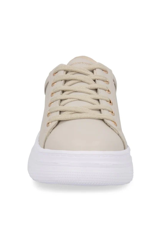 TENIS DE PISO BLANCO Y GRIS CON CINTAS 32841 / DÚO 586 - Image 5