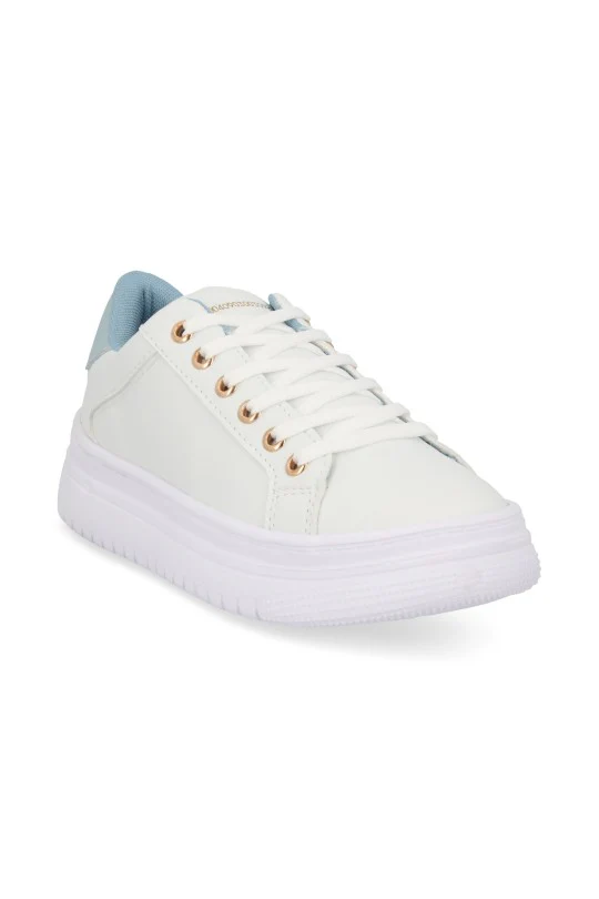TENIS DE PISO BLANCO Y GRIS CON CINTAS 32841 / DÚO 586 - Image 7
