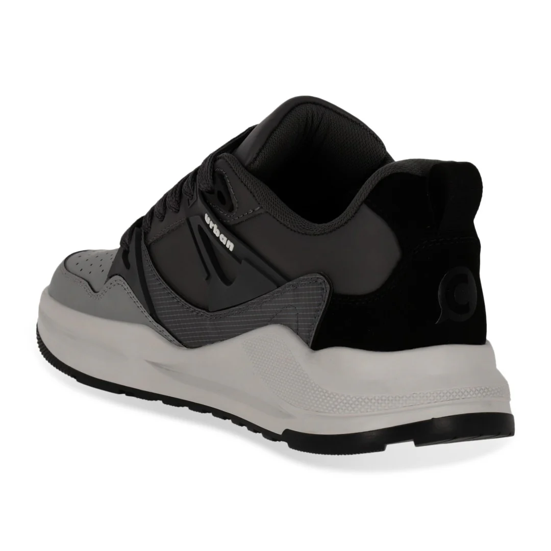 TENIS DE PISO CABALLERO GRIS SINTÉTICO 58597 - Image 4