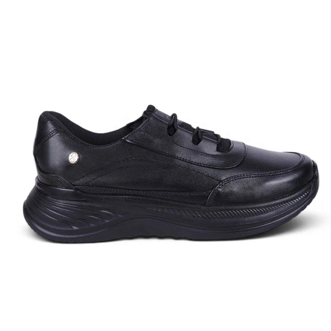 TENIS DE PISO CON ELÁSTICOS NEGRO 08211 - Image 2