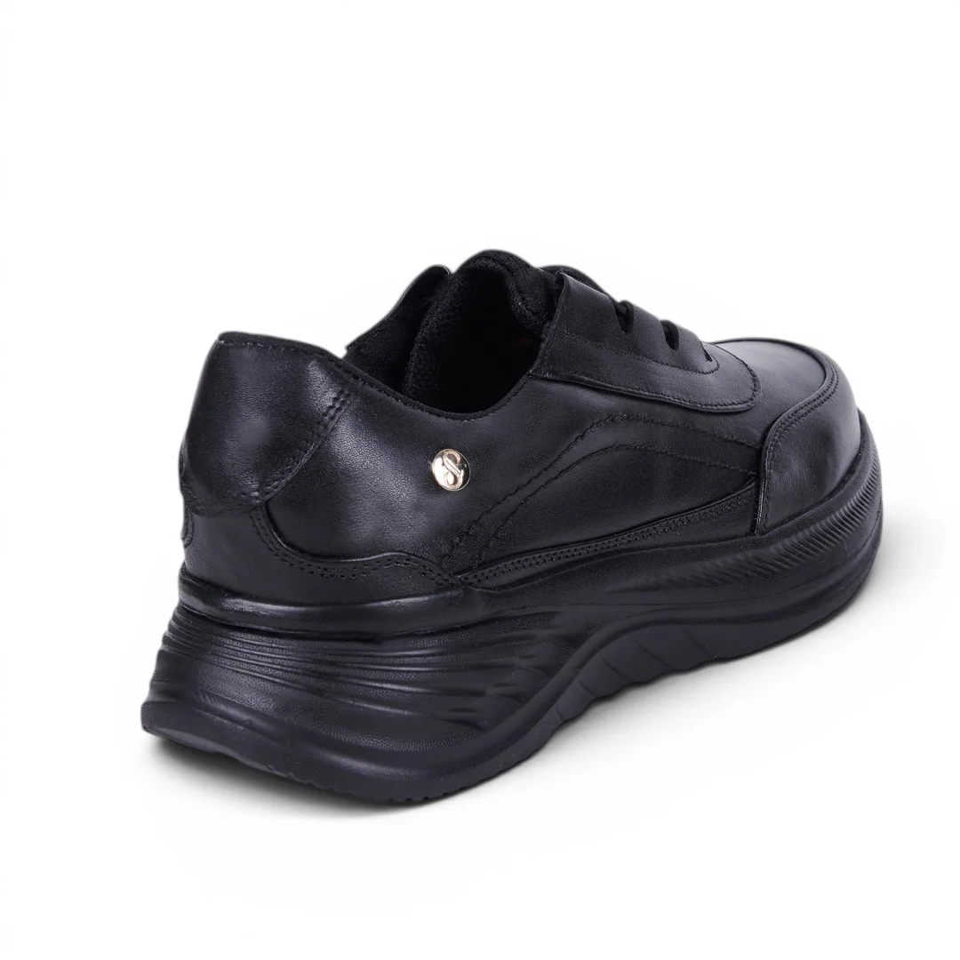 TENIS DE PISO CON ELÁSTICOS NEGRO 08211 - Image 4