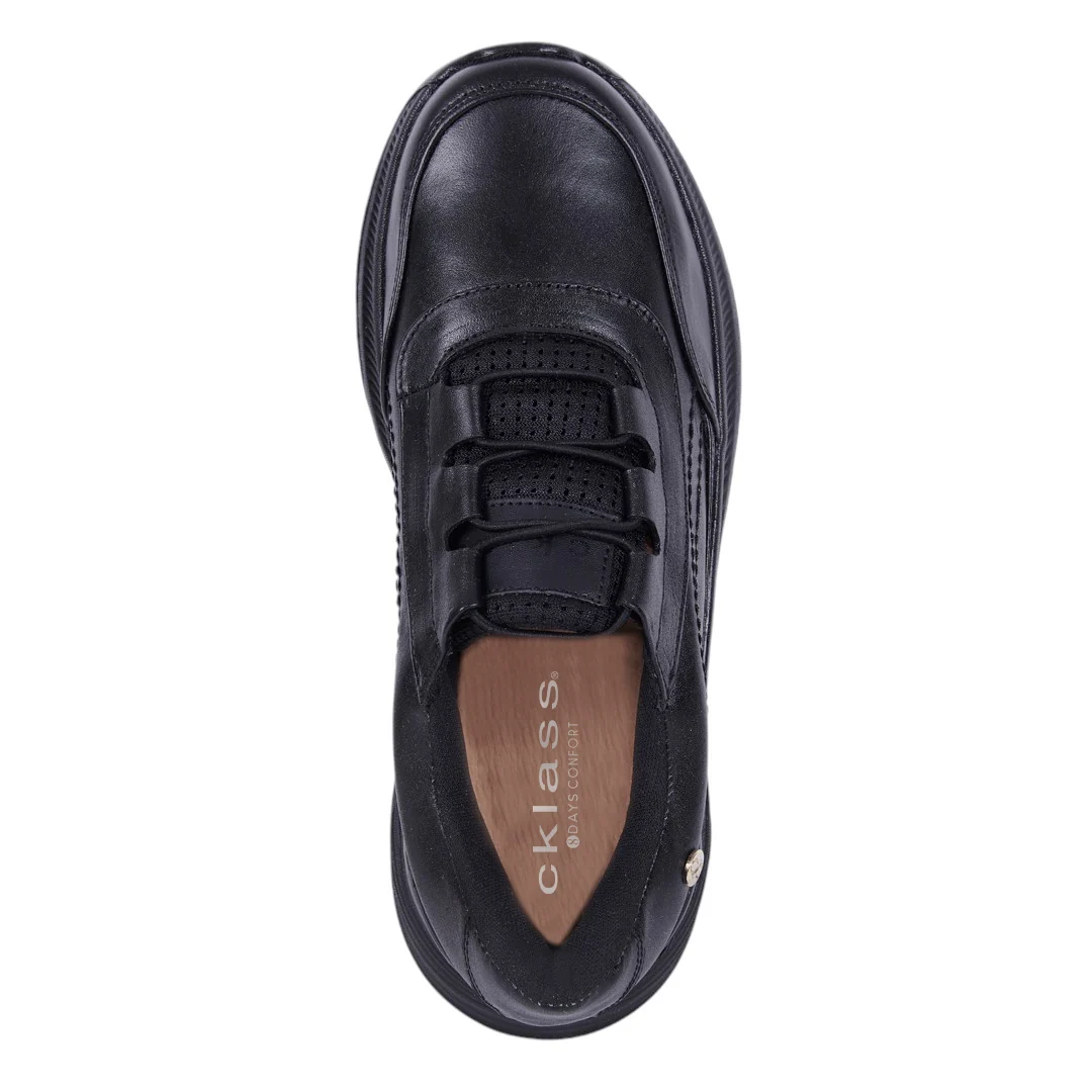 TENIS DE PISO CON ELÁSTICOS NEGRO 08211 - Image 5