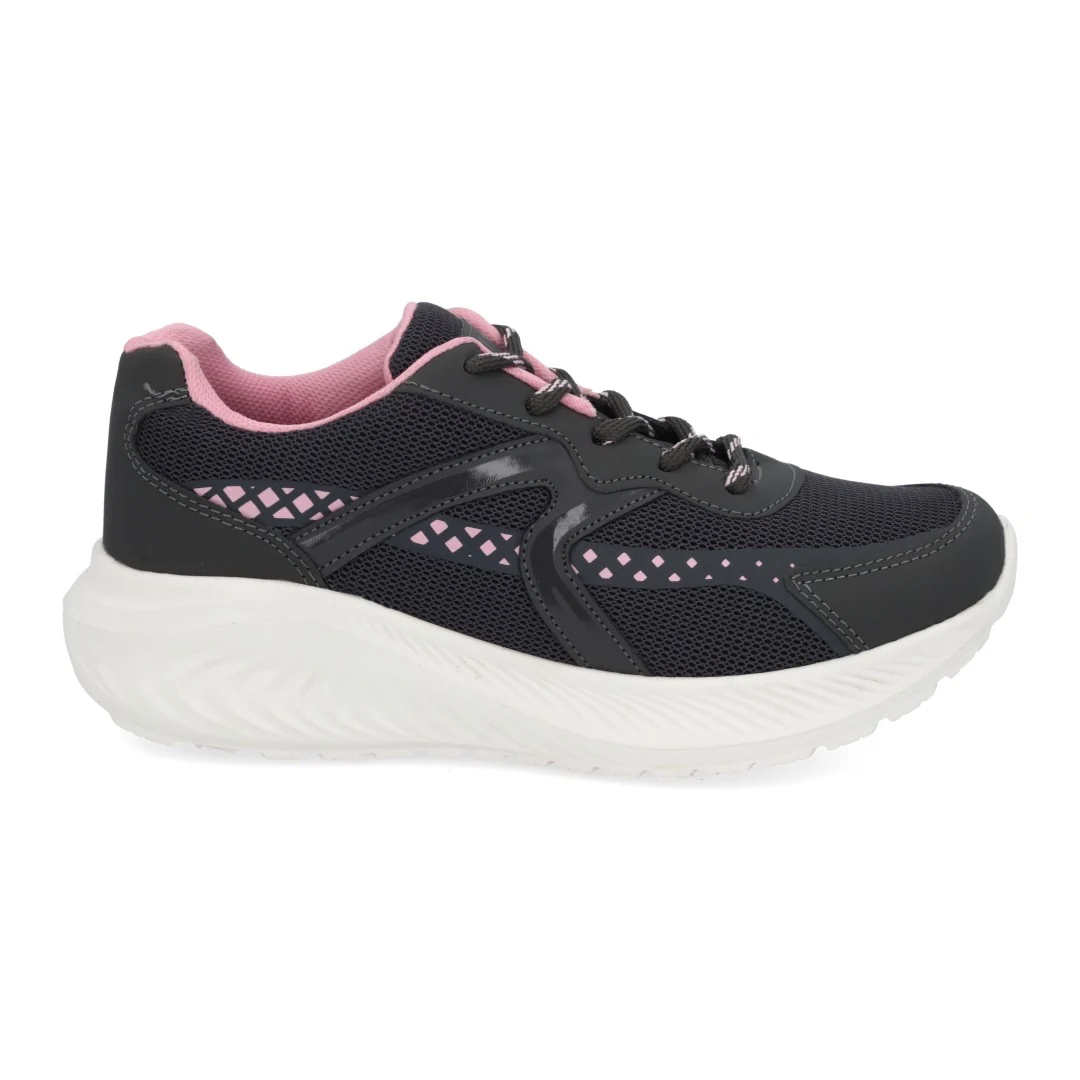TENIS DE PISO GRIS CON CINTAS 03273 - Image 2