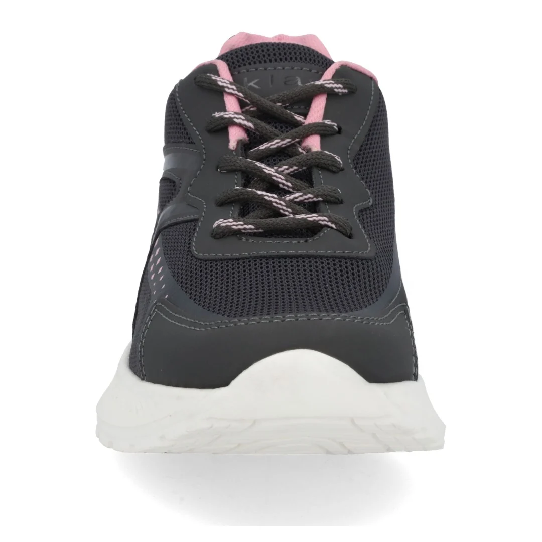 TENIS DE PISO GRIS CON CINTAS 03273 - Image 3