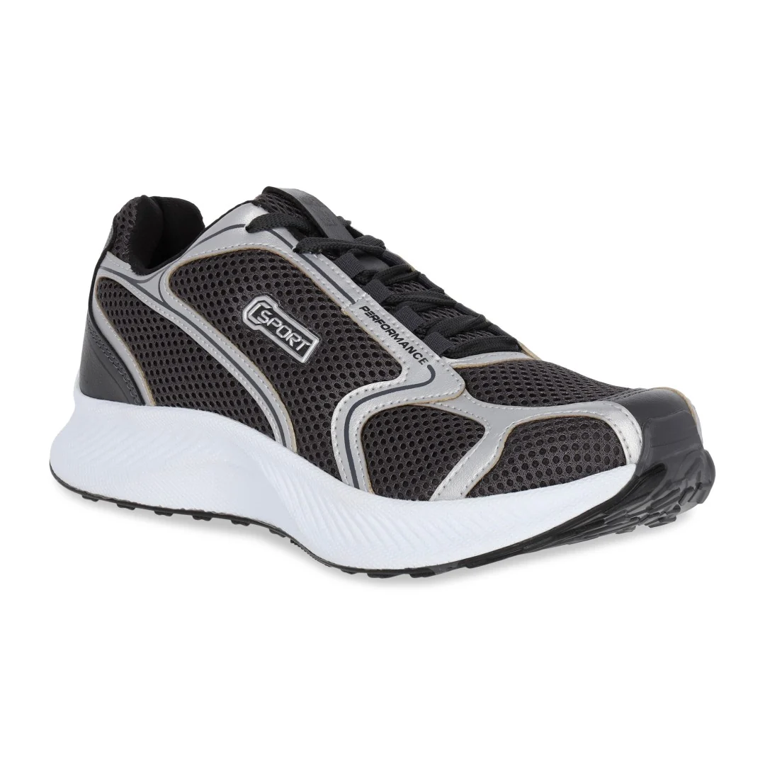 TENIS DE PISO GRIS TEXTIL 21019