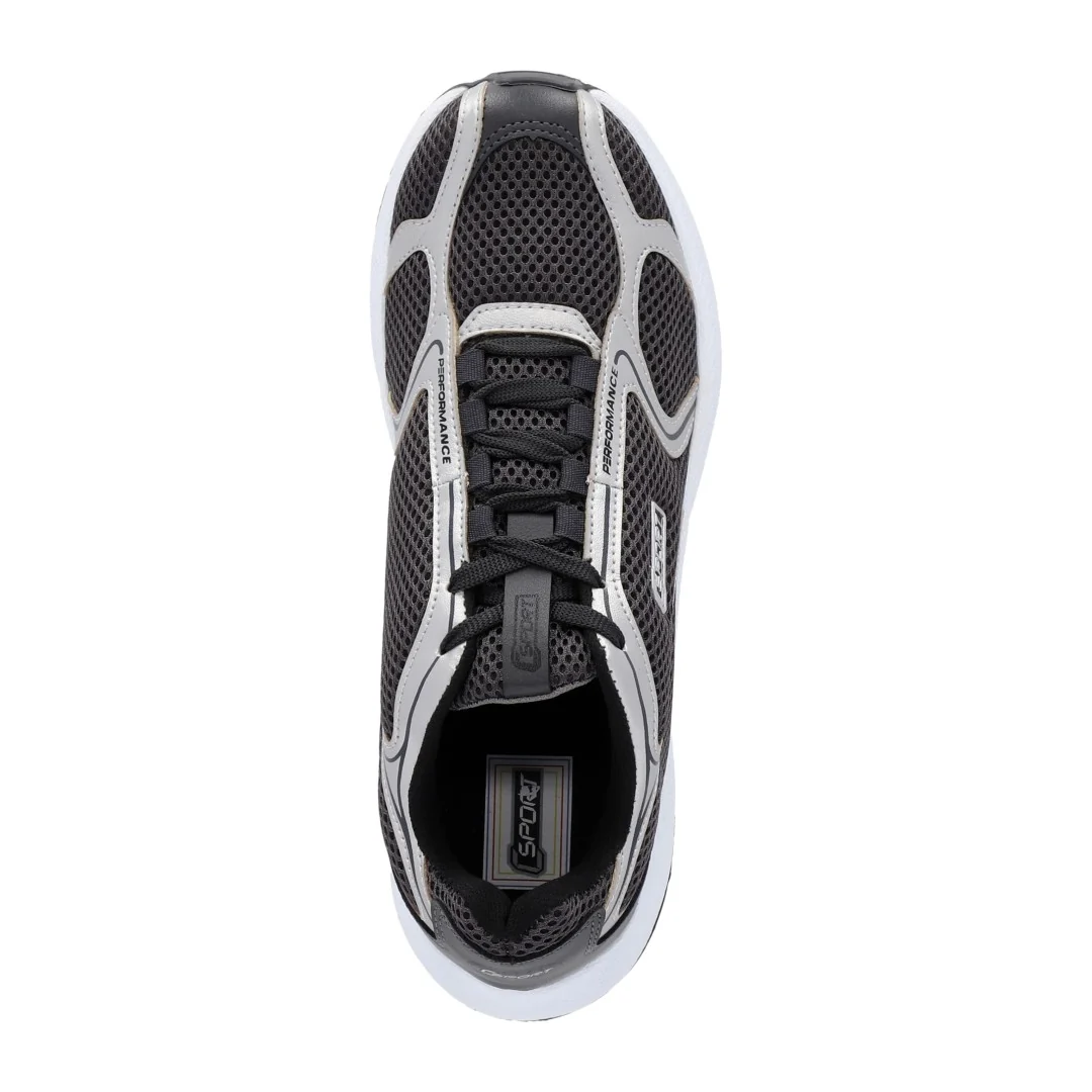 TENIS DE PISO GRIS TEXTIL 21019 - Image 4