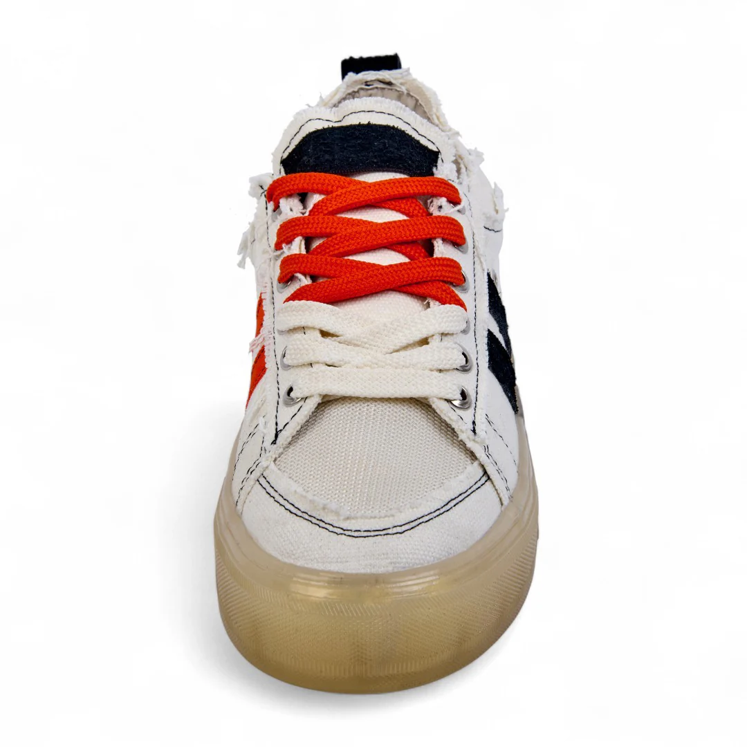 TENIS DE PISO HUESO CON CINTAS BICOLOR 58608 - Image 4