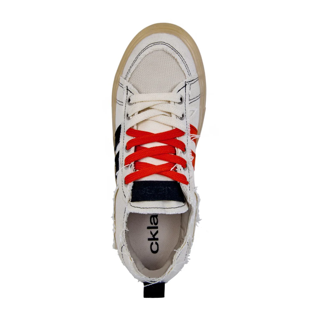 TENIS DE PISO HUESO CON CINTAS BICOLOR 58608 - Image 5