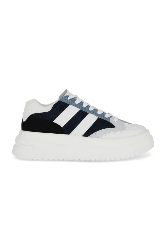 TENIS DE PISO MEZCLILLA CON CINTAS 33066 - Image 2