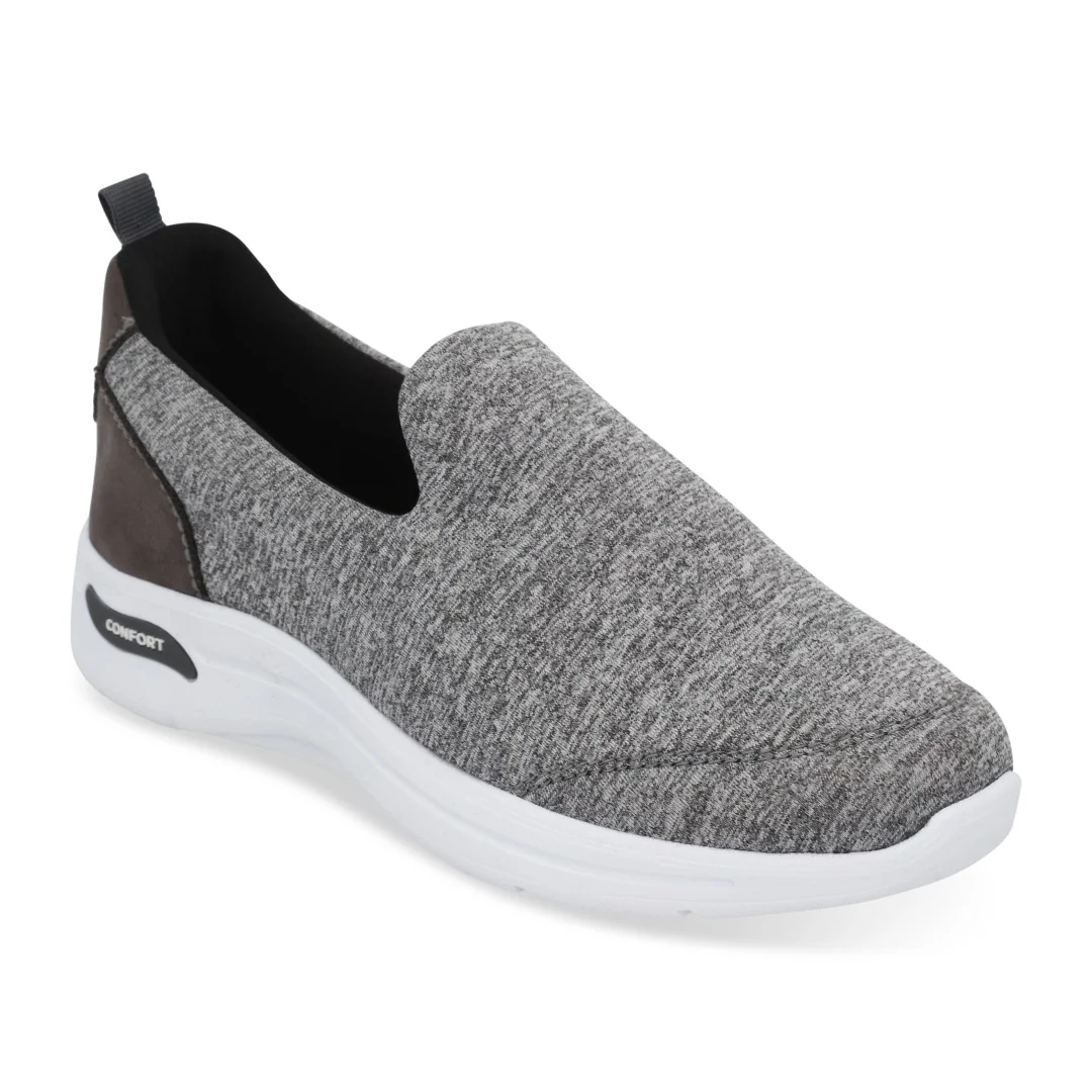 TENIS DE PISO MUJER GRIS CORTE TEXTIL 67705