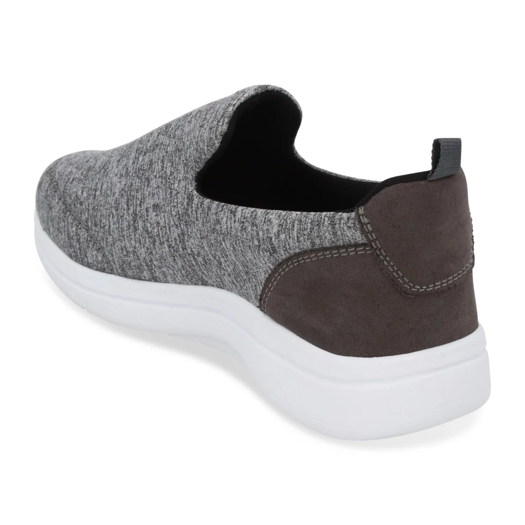 TENIS DE PISO MUJER GRIS CORTE TEXTIL 67705 - Image 3